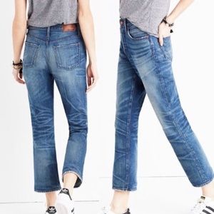 Madewell Kick Out Crop Jeans- 10 inch high rise